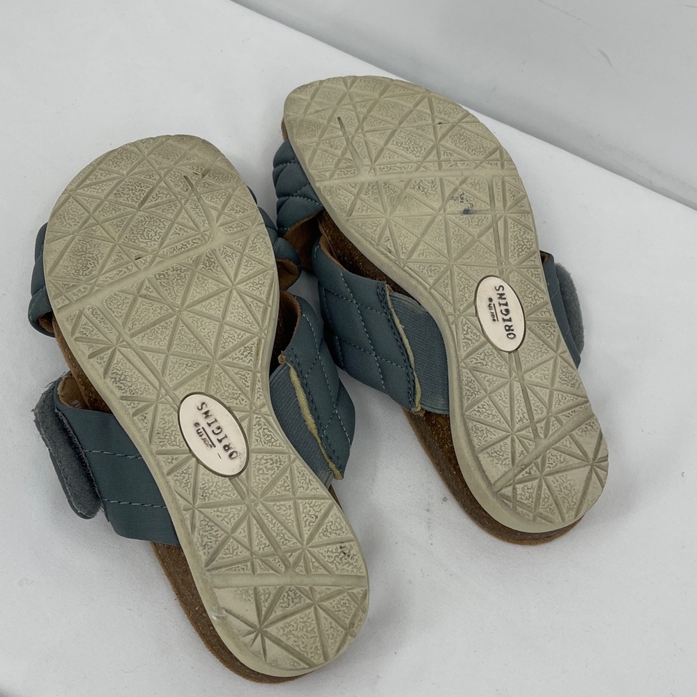 EARTH Origins Quilted Crisscross Slide Sandals in Slate Blue WOMENS SIZE 7.5 M - Picture 8 of 8